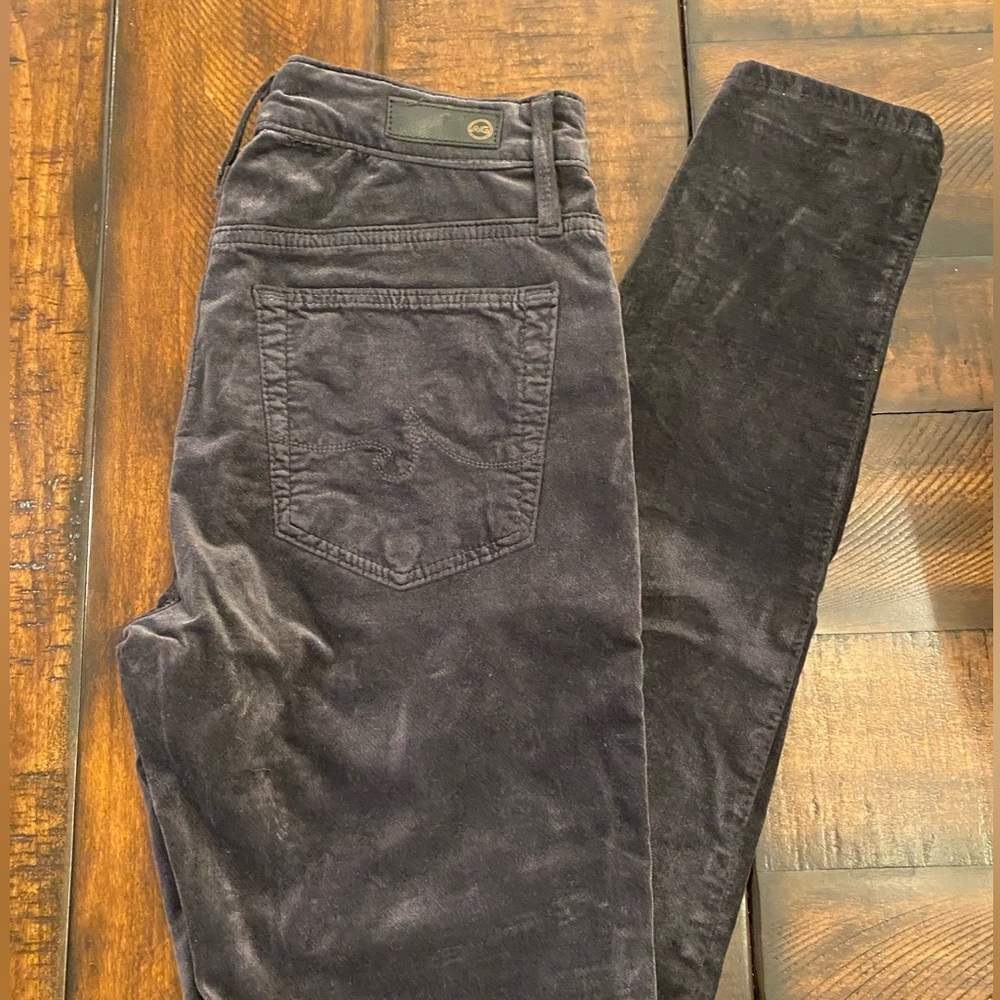 AG the farrah skinny velvet pants